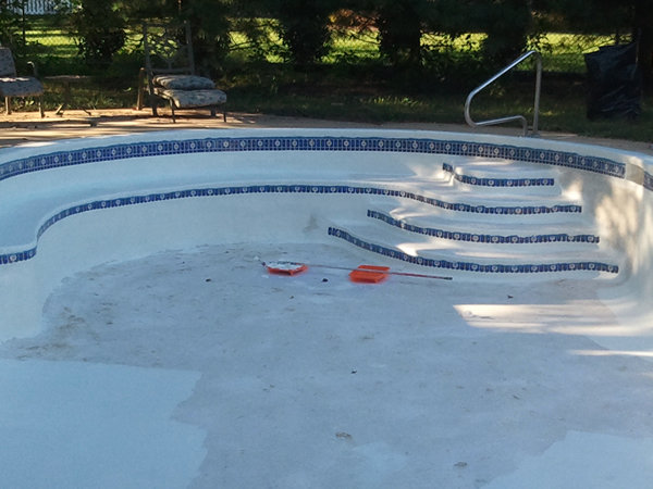 Inground Swimming Pool Paint Resurfacing